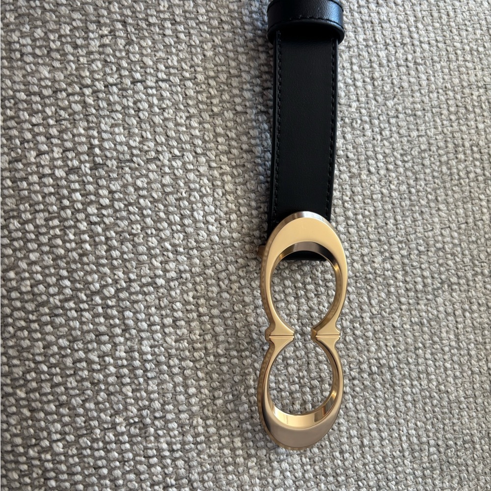 Coach Black Belt with Gold Buckle